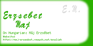 erzsebet maj business card